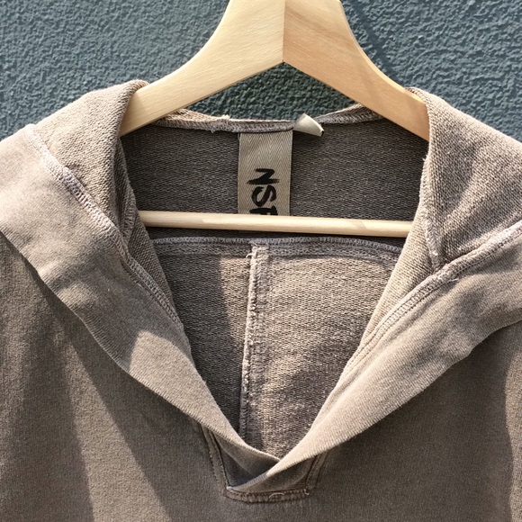 NSF Hoodie Kanga Pouch Raw/Exposed Seam Sand - Picture 2 of 8